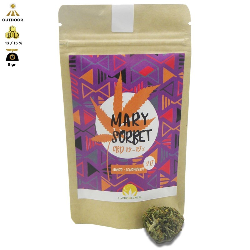 MARY SORBET CANNABIS LIGHT OUTDOOR - BUSTINA DA 5gr PREMIUM QUALITY