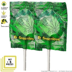 KIT ASSAGGIO CANNABIS CLASSIC LOLLIPOPS (NO THC) by DR GREENLOVE - SET DA 5 CHUPA PIATTI