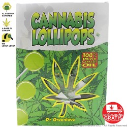 CANNABIS CLASSIC LOLLIPOPS (NO THC) by DR GREENLOVE - EXPO DA 150 CHUPA PIATTI