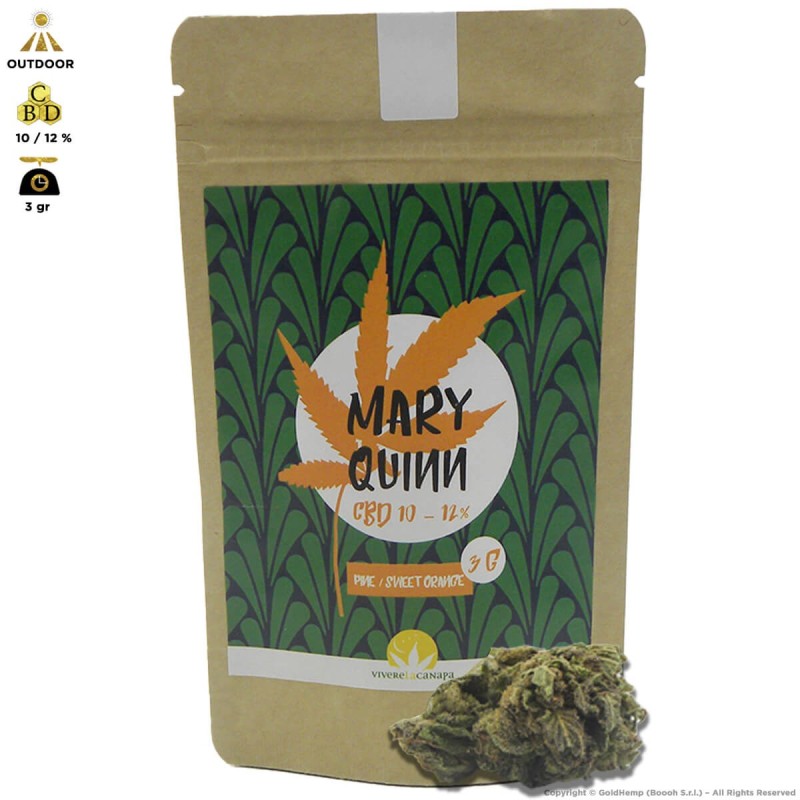 MARY QUINN CANNABIS LIGHT OUTDOOR - BUSTINA DA 3gr PREMIUM QUALITY