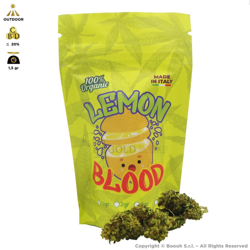 INFIORESCENZA CANNABIS LIGHT LEMON BLOOD CBD ≤ 20% - BUSTINA DA 1,5 gr by MISSMARYCB