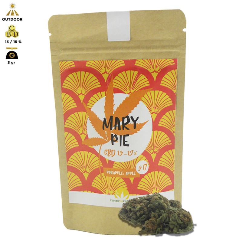 MARY PIE CANNABIS LIGHT OUTDOOR - BUSTINA DA 3gr PREMIUM QUALITY