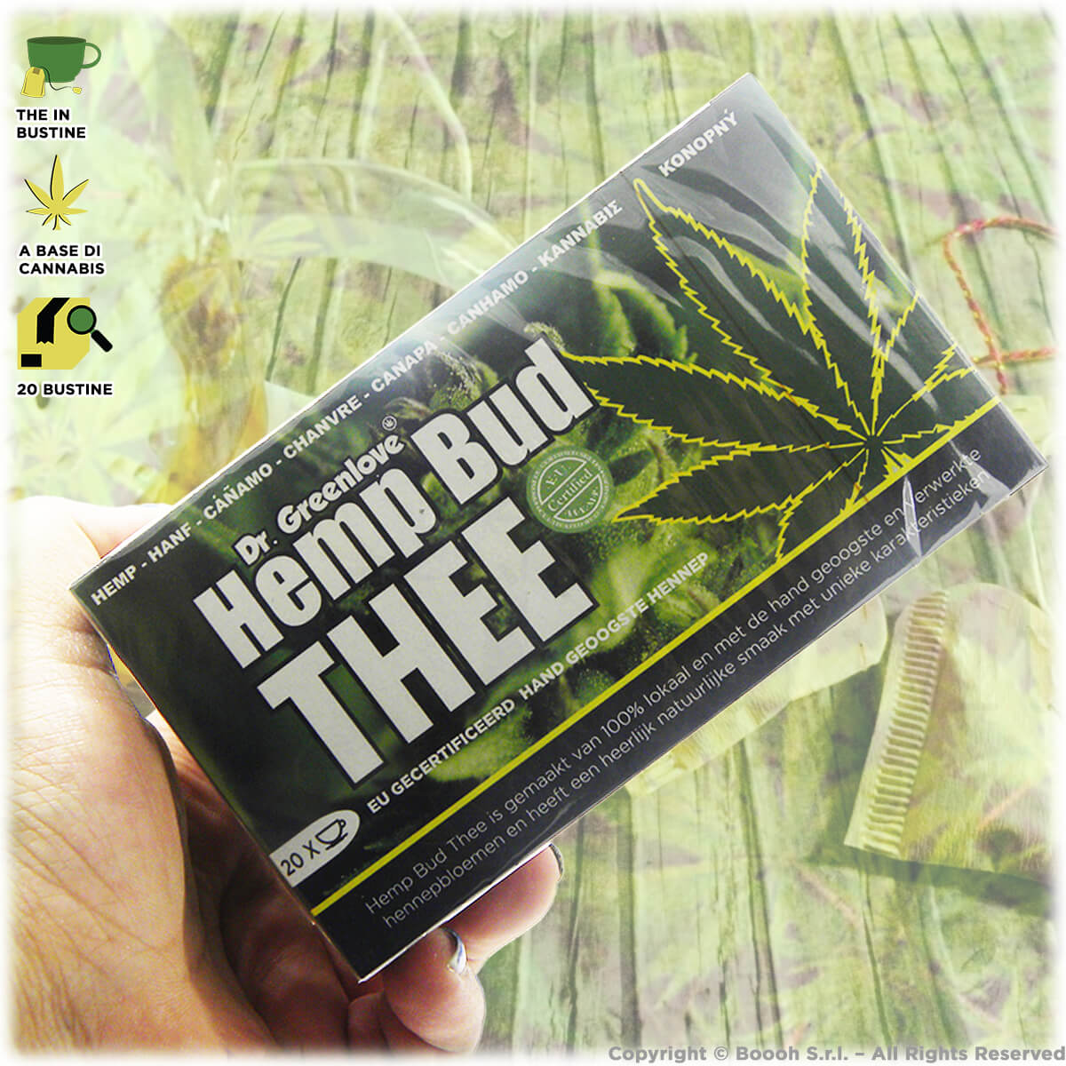 cannabis bud tea confezione da 20 bustine
