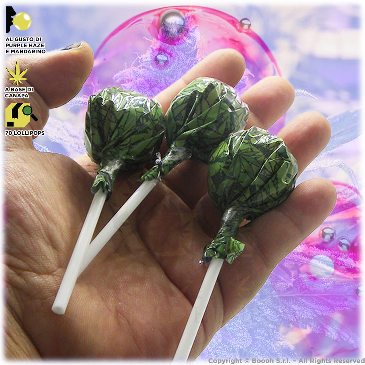 lollipops con cannabis e gomma da masticare al suo interno del dr greenlove